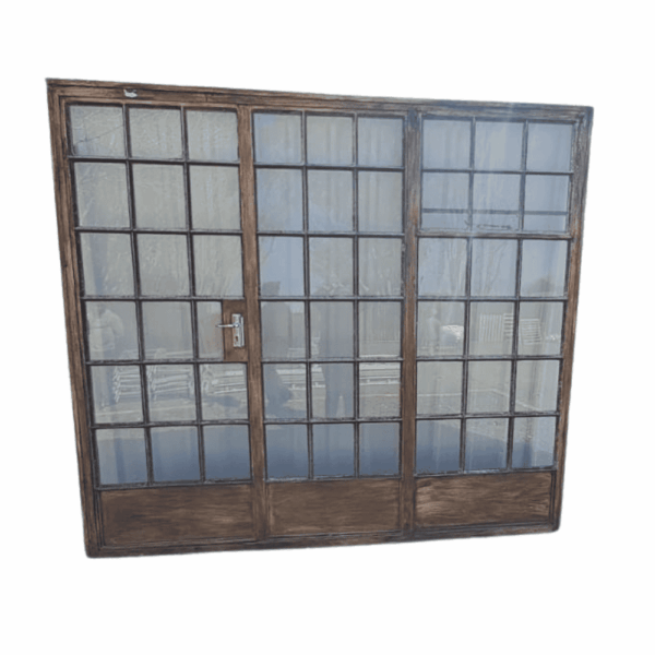COTTAGE STYLE STEEL AND GLASS PATIO DOOR