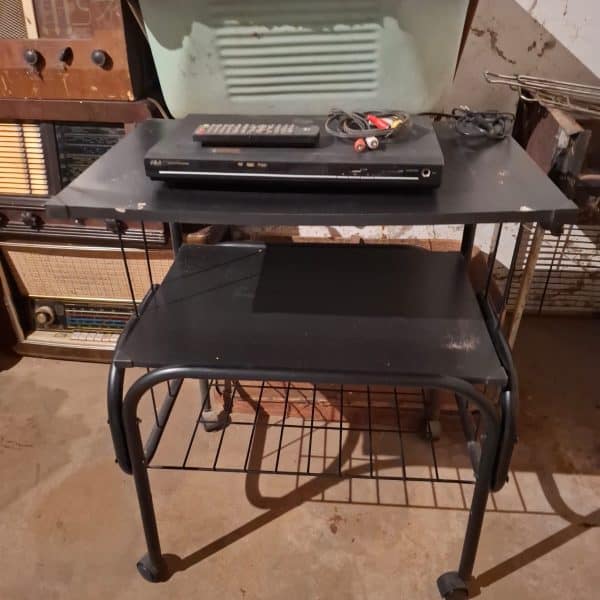 SMALL TABLE WITH DVD PLAYER